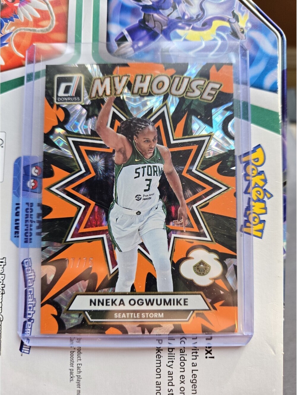 2025 Panini Donruss WNBA - My House Nneka Ogwumike #7 Orange Fireworks /75
